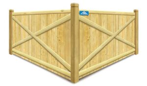 Photo of a the Triangle wood fence