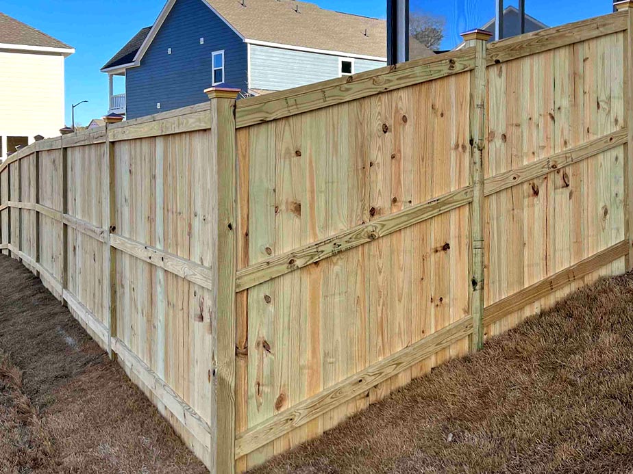 Wood pet fencing in Youngsville North Carolina